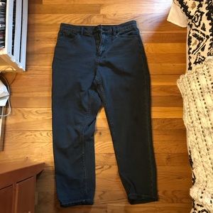 never worn black mom jeans